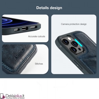 Nillkin Aoge odinis su kišenėle dėklas - juodas (Apple Iphone 12 Pro Max) Nillkin Aoge odinis su kišenėle dėklas - juodas (Apple Iphone 12 Pro Max)